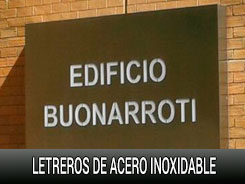 letreros de acero